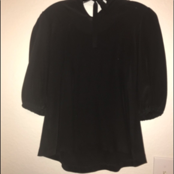 Couture Dolce & Gabbana Blk Rhinestone Neck Blouse - Picture 5 of 8